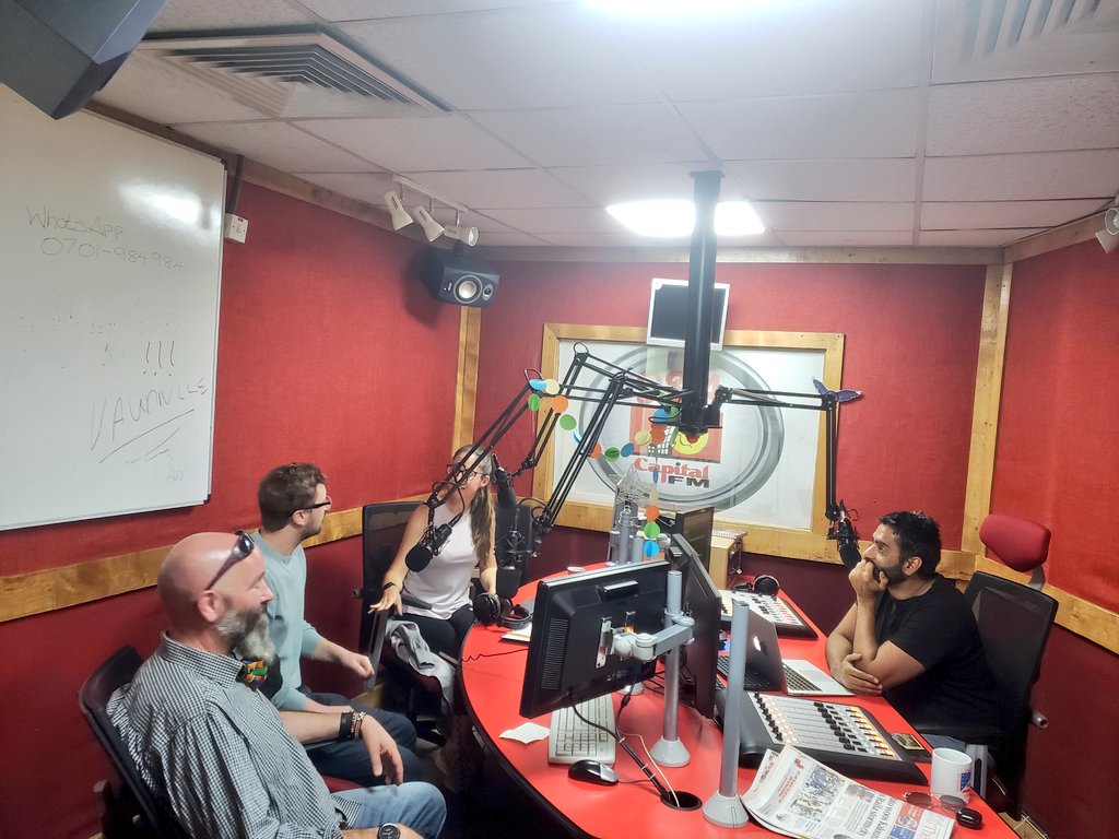 984inthemorning's tweet photo. For #CapitalVenture today we have Mtofu in studio with us!
@FareedKhimani @davina_leonard 
#DriveInn https://t.co/jPSWTdLQw4
