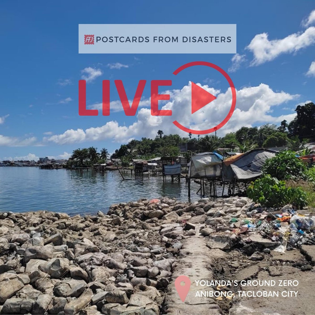 PFDisasters's tweet image. Join one of our community photographers, John Rey Dela Rosa, for a tour around Brgy. 68-Anibong, a coastal village in Tacloban City that bore the brunt of the super typhoon. He will show us what life is like there 8 years after Yolanda.
See you at 2:30 PM on PFD Facebook page.