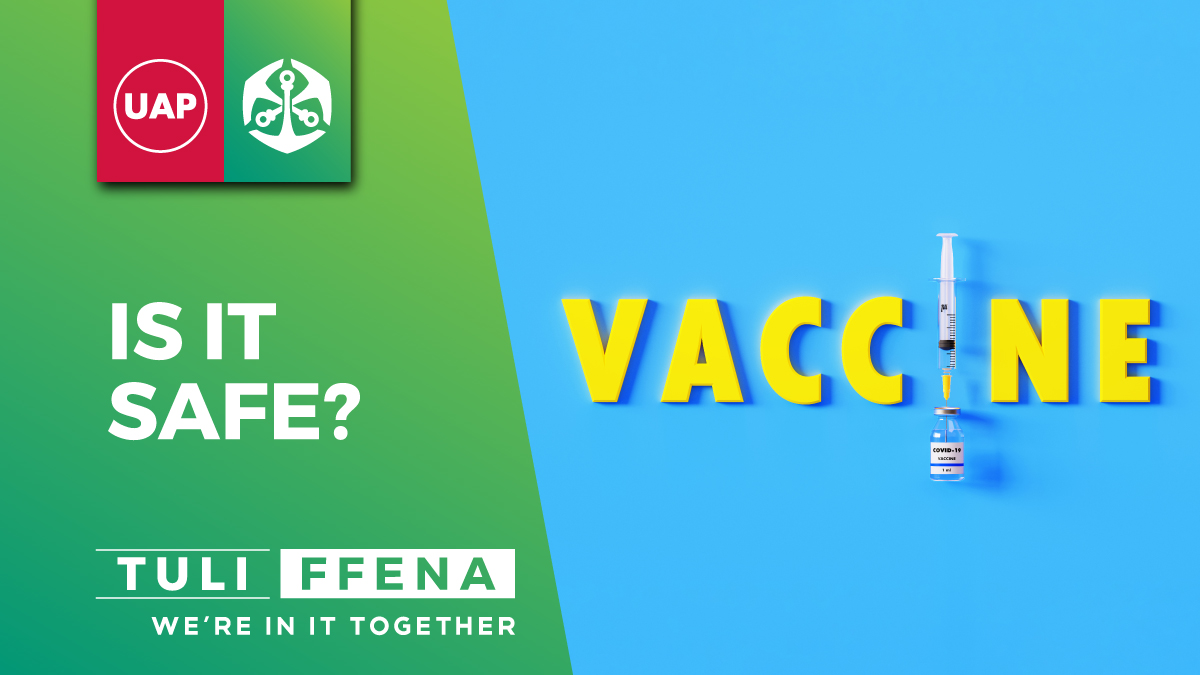 OldMutualUganda's tweet photo. Protect yourself and others by getting vaccinated. Is the Covid-19 vaccine safe? 
#TuliFfena #BeatCovid 
Learn more: https://t.co/IatOBUzjVe https://t.co/cZxwxBlXQy