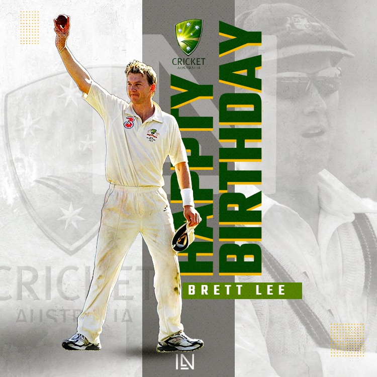 Happy birthday to former Australian fast bowler Brett Lee    