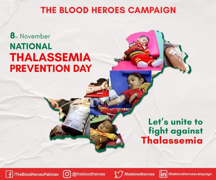 RoonjhoGul's tweet photo. Nov 8th marks National Thalassemia Prevention Day in Pakistan. Let's take a pledge to minimize the everyday battles of Thalassemia victims and opt pre-marital screening to alleviate the sufferings of our future generations.
@thebloodheroes
#NationalThalassemiaPreventionDay https://t.co/MwtiGbzEff
