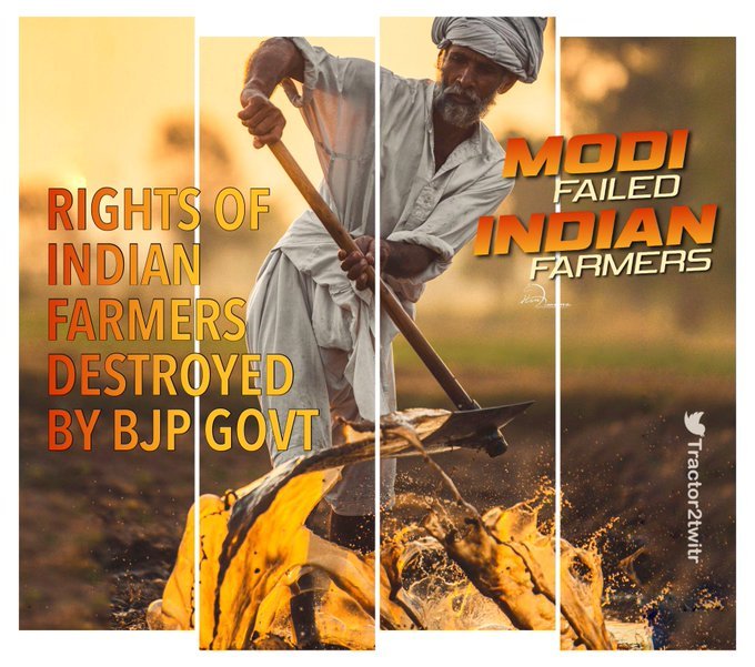 SouravMehmi1's tweet photo. #ModiFailedIndianFarmers
#FarmersProtest https://t.co/8sf1UOxhZ0