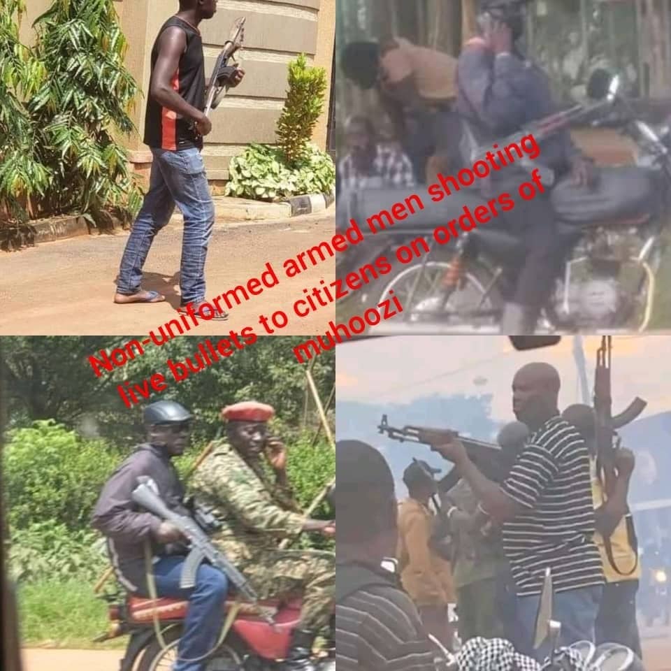 Our claim that plainclothed gunmen fired high caliber rifles on civilians is backed up by multiple of evidence.
#M7NovMassacreUg 
#Stophooliganism