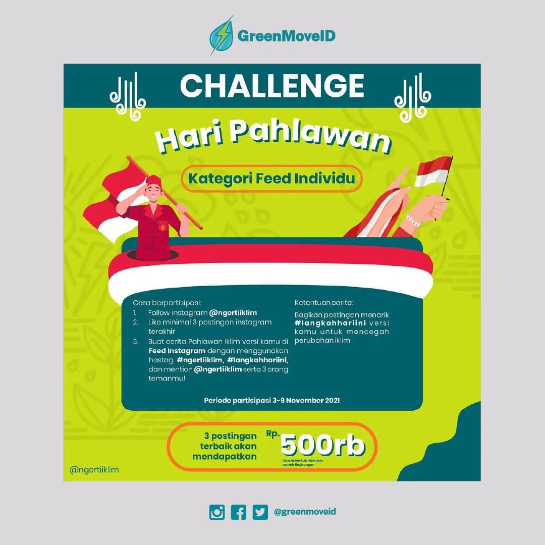 greenmoveid's tweet photo. Halo #Greenmovers! Pasti lagi kesemsem dengerin lagu CAR CRASH atau mendengar kabar meriahnya Prambanan karena PSS Sleman kan. 

Biar Senin makin hepi, nih mimin bagikan info menarik reposted from: @ngertiiklim https://t.co/REIZmVYicb