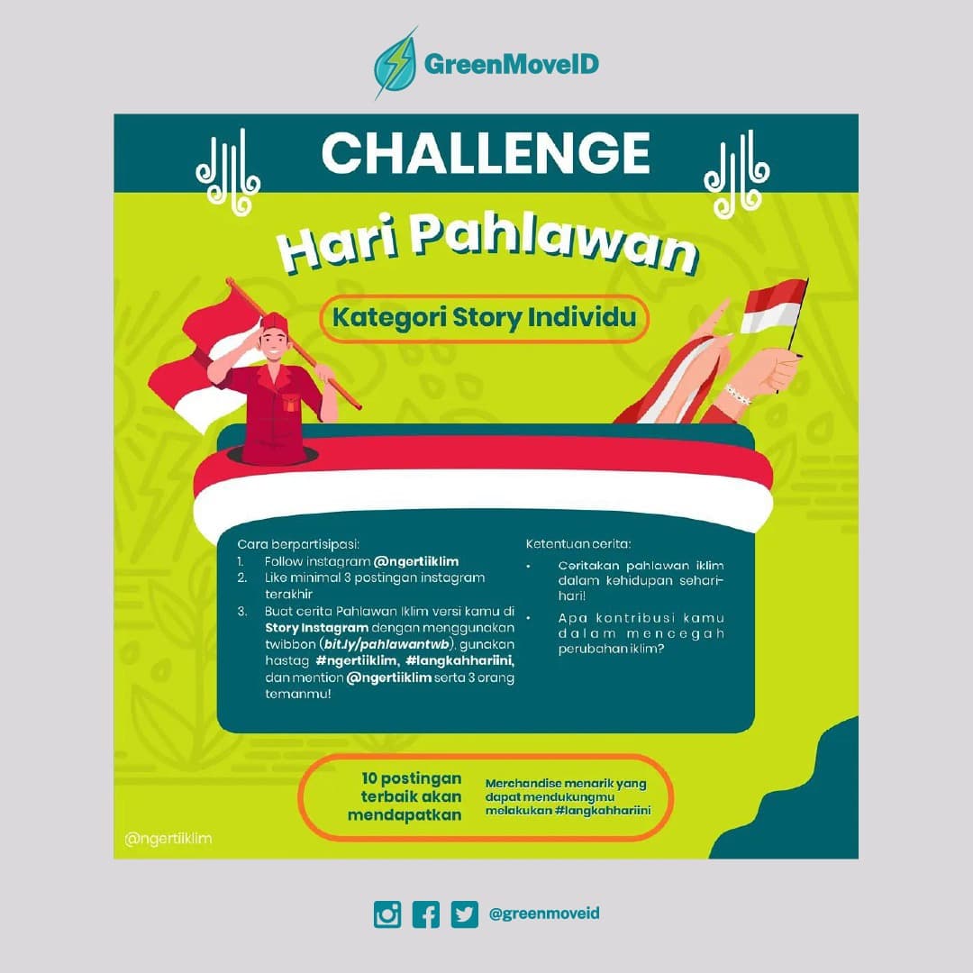greenmoveid's tweet photo. Halo #Greenmovers! Pasti lagi kesemsem dengerin lagu CAR CRASH atau mendengar kabar meriahnya Prambanan karena PSS Sleman kan. 

Biar Senin makin hepi, nih mimin bagikan info menarik reposted from: @ngertiiklim https://t.co/REIZmVYicb