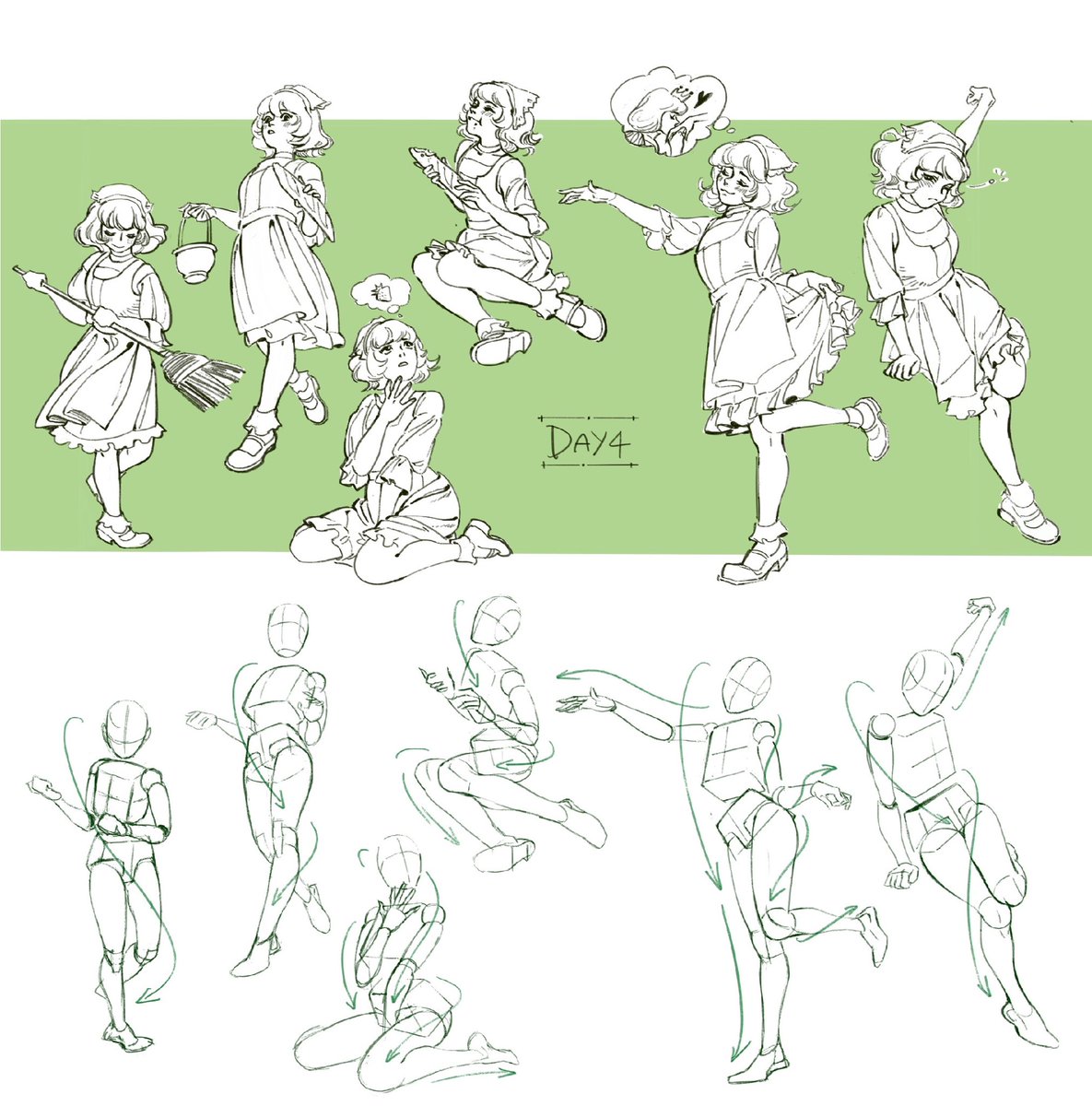 Figure sketching practice - 1st week of November 