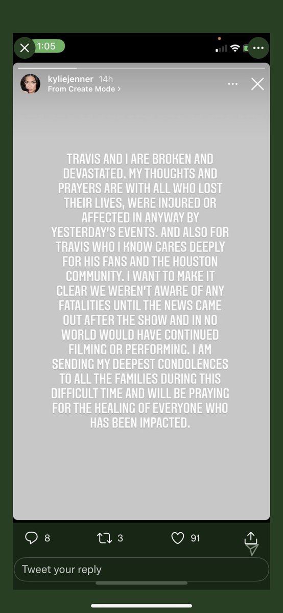 urfindombianca's tweet photo. Kylie should not be “sending condolences”…sis should be sending checks to ever family who lost a love one.periodt https://t.co/gTgGdvqzbD