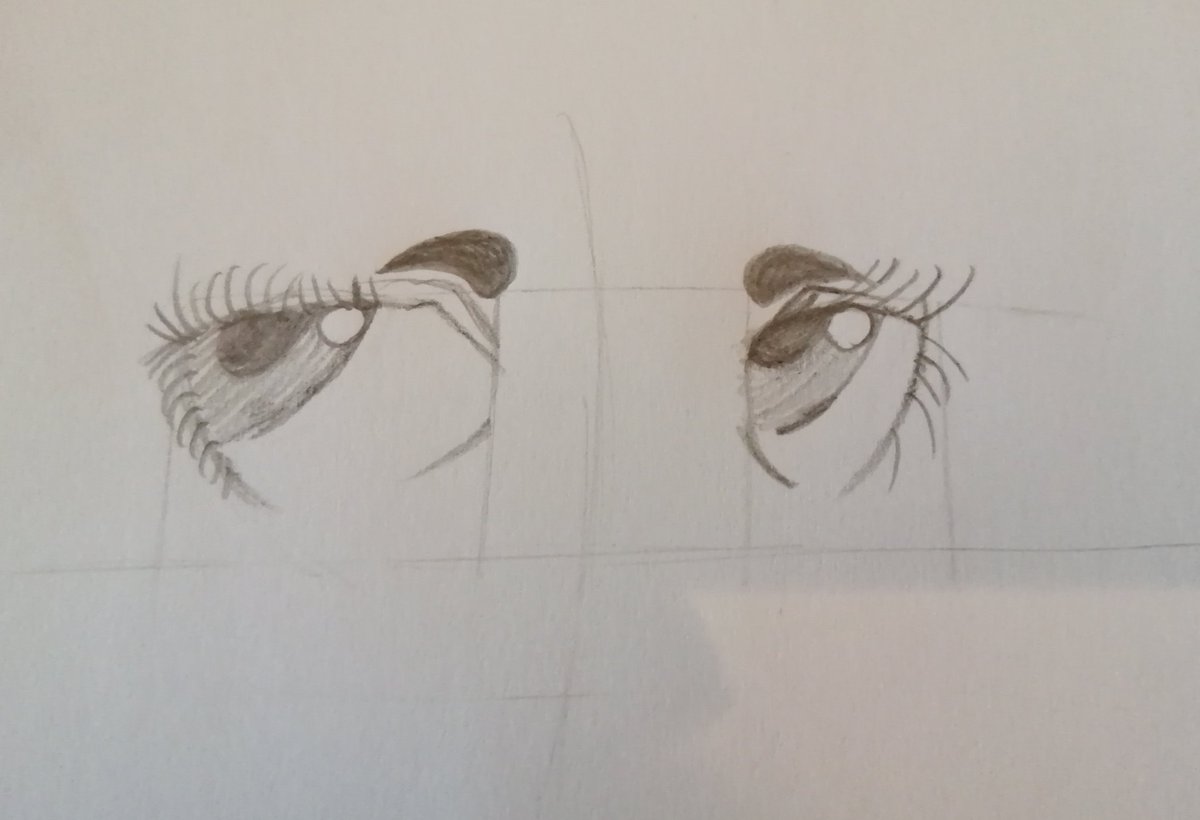 Marrylo74366397's tweet photo. - Eyes -
~
~
~
~ Today in art class we were drawing anime eyes. I didn't draw traditional for a long time so i didn't think i can make it and this is the first time i draw anime eyes. In the end i was shocked i actually made something. I think it's good for a first time. https://t.co/qa1kmKtjqu