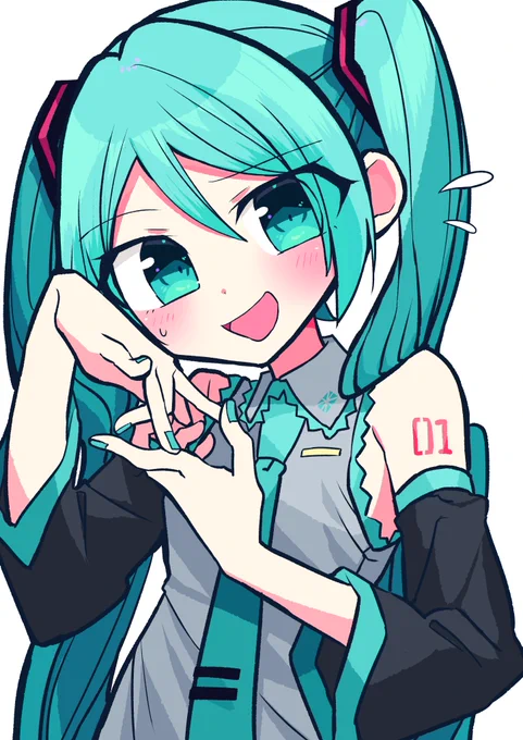 てれっ #初音ミク 