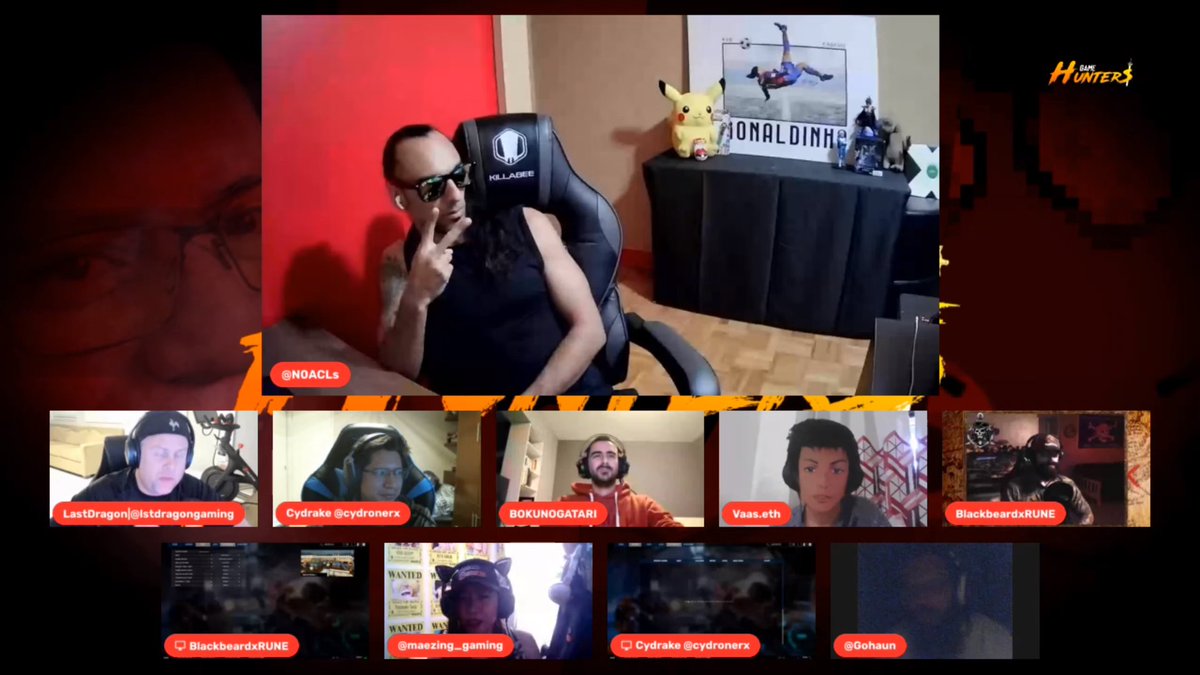 Amazing time with the @game_hunterz & the @YieldGuild fam tonight! Always something exciting going on that you do not want to miss. @Pandemic_Games_, @RuneMMO & @ThetanArena let's go! Thank you all for holding a vybe with us & see you next week! #WeAreYGG #P2E #BlockchainGames