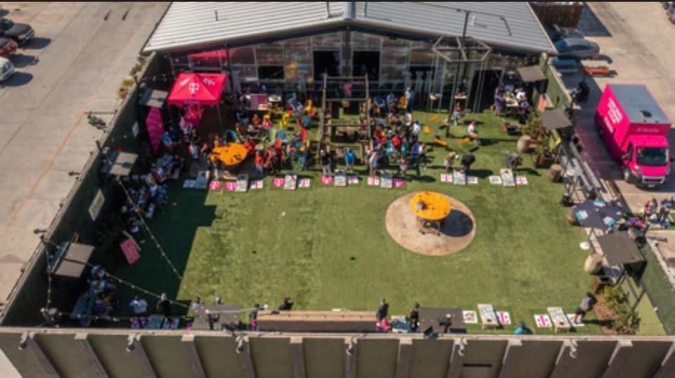 Cornhole for a Cause - supporting First Responders with Boots &amp; Badges in Lubbock was a hit! #TMobile