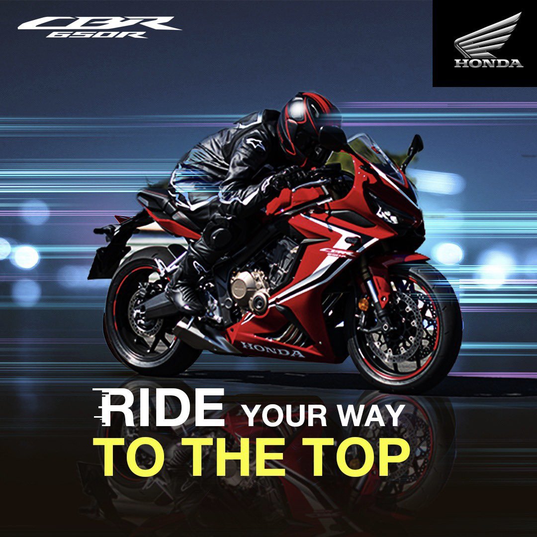 BigWingIndia's tweet photo. Rev up your hunger for excitement with the #CBR650R, equipped with  powerful four-cylinder DOHC 16-Valve Engine.   #HondaBigWingIndia #Motorcycles #Bikes #BigBikes #BikeRides #Bikers #Honda #BigWingIndia #Adventure https://t.co/ZLKQwPzZbc