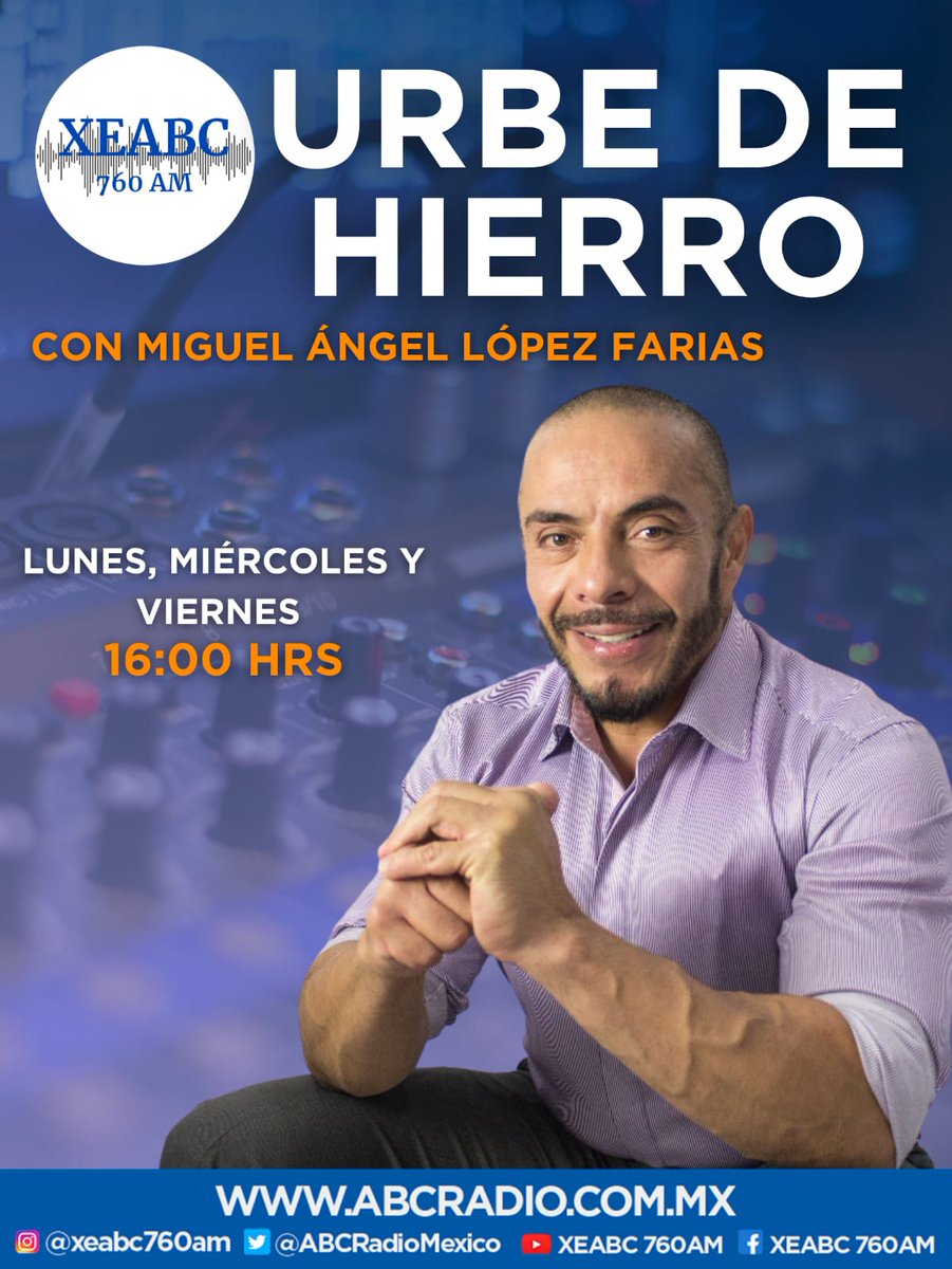 GpoRadioCanon's tweet photo. Enciende tu #Sintonía760 👍
Entérate de los acontecimientos que mueven a la #Metrópoli 🚶🏽 en @UrbeDeHierro 🦾 con @MiguelLoFarias 🎙️
Comunícate a cabina ☎️ 55 55 18 7 760
Escúchanos en el 760 AM o https://t.co/flRgRltz2S 💻
#XEABC te acompaña 🙌🏽🙌🏽 https://t.co/gH5qu6rPFE