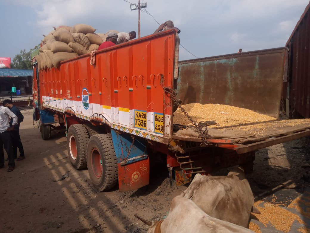 RailMinIndia's tweet photo. Transporting Agricultural Produce to new markets:

Hubballi Division of @swrrly  loaded 13 rakes of maize in last 12 days, from Koppal,Vijayapura and Bagalkot since the harvest season of maize started.

Railways is connecting farmers to new markets.
#HungryForCargo https://t.co/RMTTylntJj