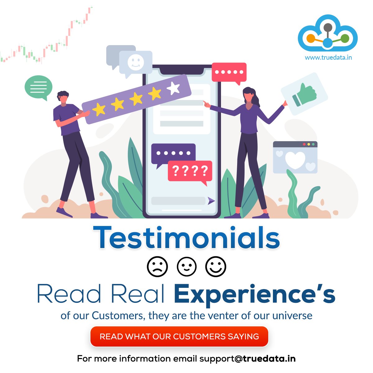 truedata1's tweet photo. Testimonials
Read Real Experience's of our Customers ,they are the venter of our universe.
For more information visit- https://t.co/sCALXEW4Kc
#TrueData #API #APIBridge #RSDIndicator #HarmonicsIndicator #VWAPIndicator #SRIndicator #excel #testimonial #testimony #testing https://t.co/OS2WHQbh15