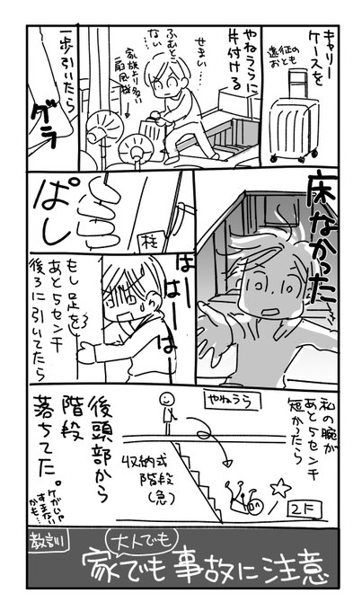 家庭内事故で命の危険があったので
どうか皆さまもお気をつけて…(無事です) 
