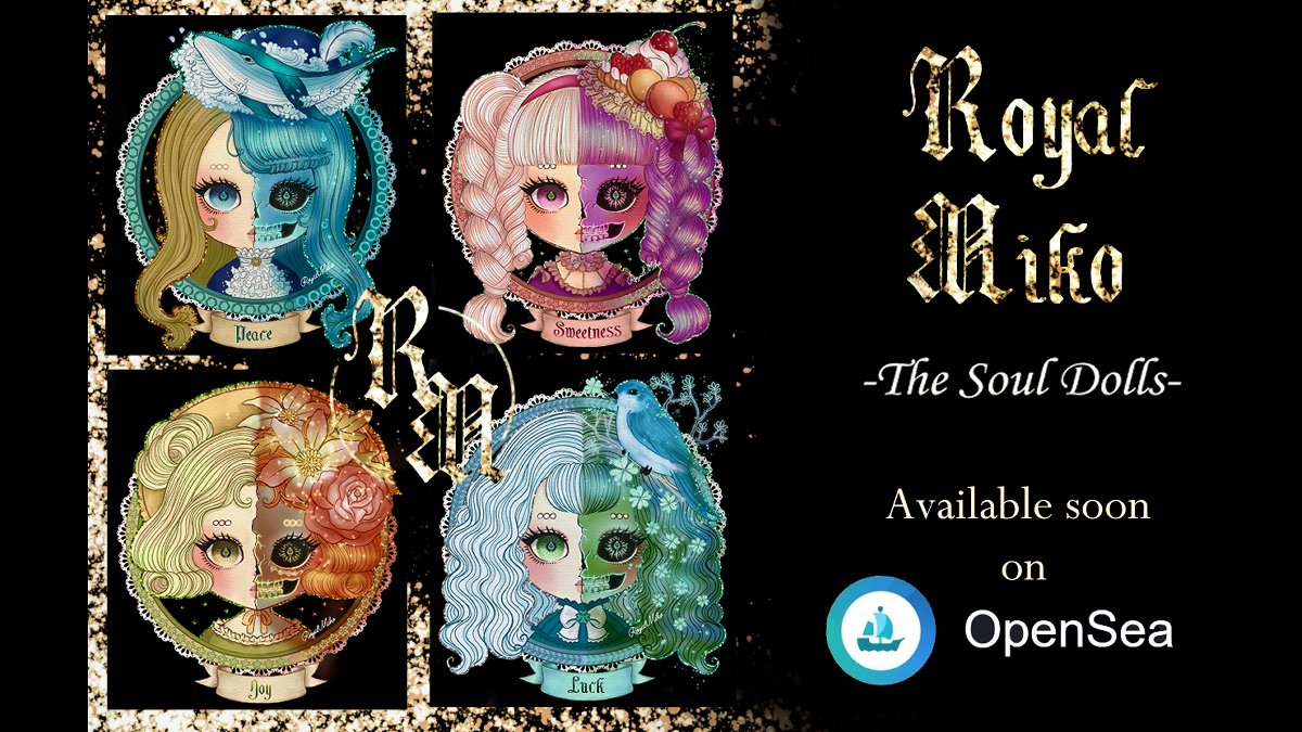 RoyalMiko_nft's tweet photo. Welcome to the world of RoyalMiko, the Soul Dolls, a collection of 100 NFT dolls that was designed to portray the concept of human’s BODY and SOUL. 

The first 4 Mikos will be available soon on OpenSea! Stay tuned!

#NFT #NFTCommunity #NFTcollector #NFTcollections #Opensea https://t.co/U6GxzMCsFP