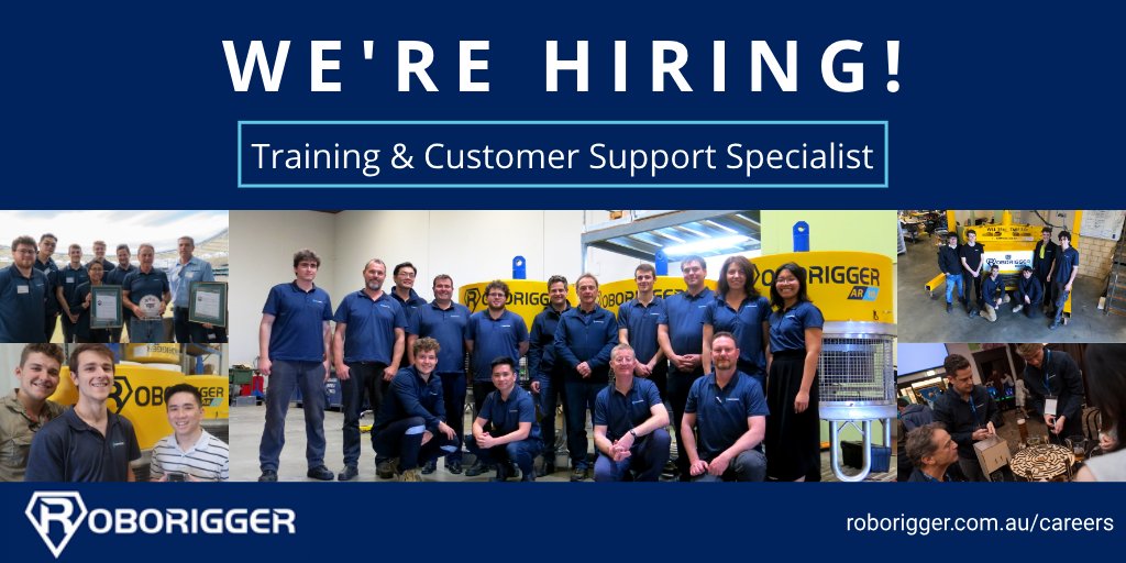 roborigger's tweet photo. We're on the lookout for a qualified rigger, dogman or crane operator who's looking to break into startups and develop their skills as a trainer and customer success specialist!

Contact us at hr@roborigger.com.au to know more or apply here: https://t.co/nRDVnaH538 https://t.co/tbNHfsA1Pw