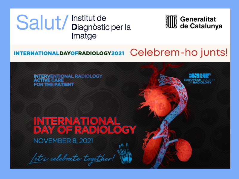 idi_cat's tweet photo. 🎉#IDoR2021 🎉 Celebrem el Dia Internacional de la Radiologia #WorldRadiographyDay

➡️ Enguany dedicat a la Radiologia Intervencionista i el seu paper essencial en el tractament dels pacients 

💙La nostra feina és la Radiologia i el Diagnòstic per la Imatge 

🔵@salutcat https://t.co/yeacecJVcJ