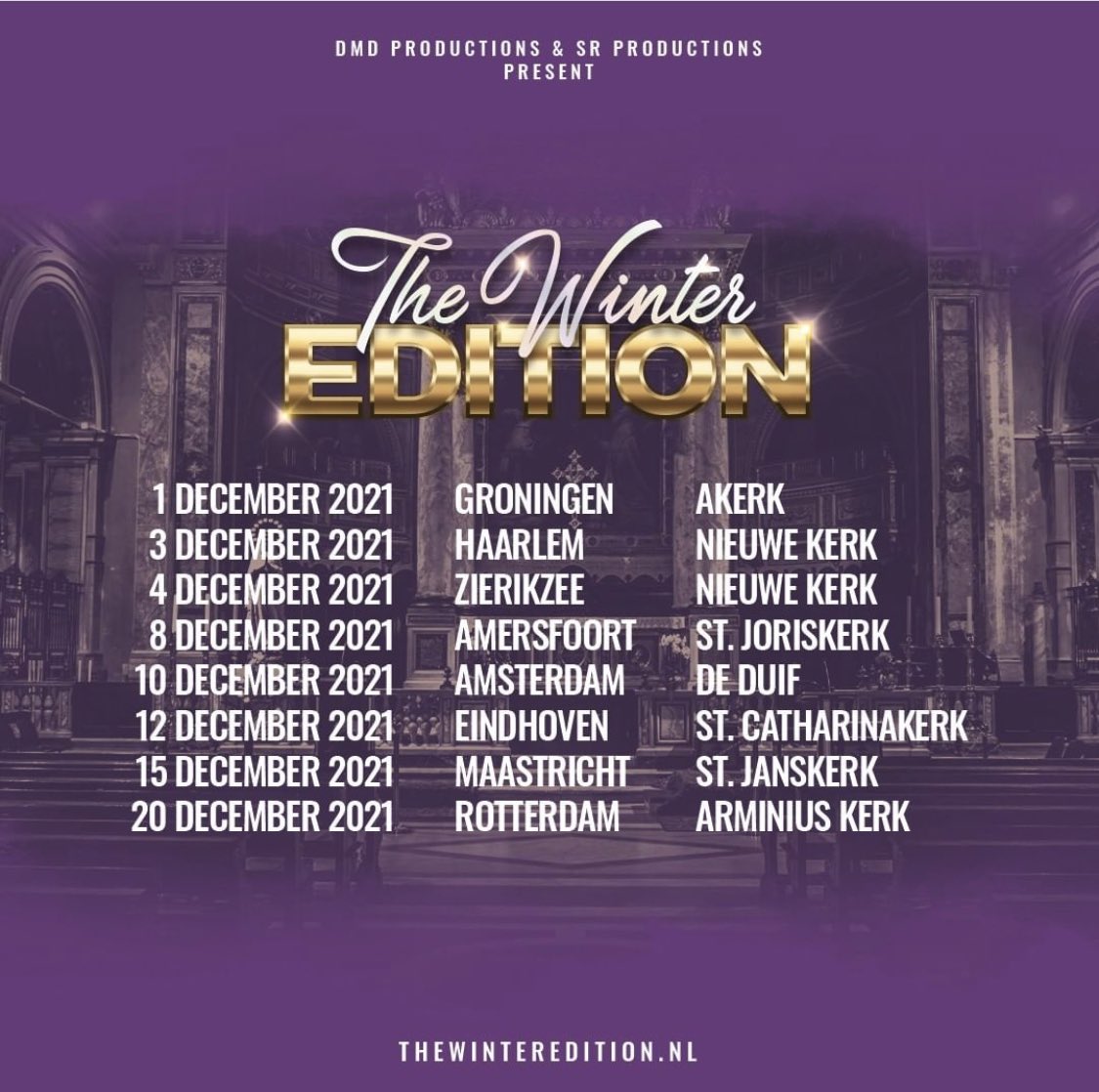 Wie zie ik,samen met <a href="/ShirmaRouse/">Shirma Rouse</a> , in een van deze steden?
#winteredition #December #kerkentour #Christmas
