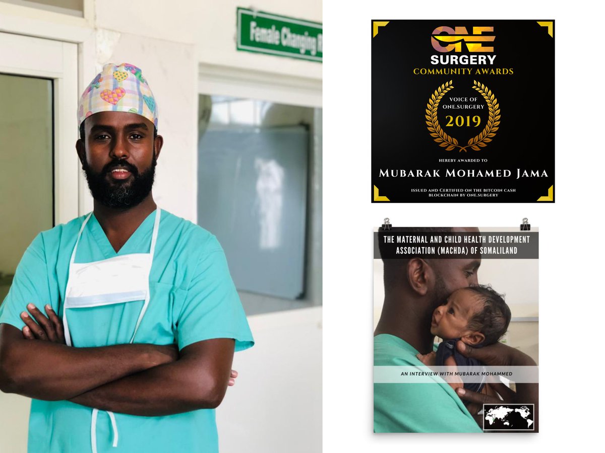 OneDotSurgery's tweet photo. Congratulations to Mubarak Mohamed from #Somaliland for being voted as the winner for the Voice of One Surgery 2019 in our community vote (won by just 1 vote!)! $50 #bitcoincash has been transferred, and a 16 by 20 inch poster of the winning article is in the post! #globalsurgery https://t.co/9FABC2akKw