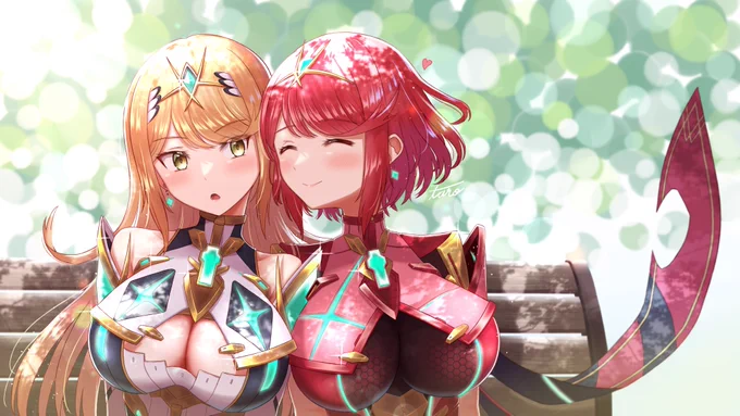 #いいおっぱいの日
#ゼノブレイド2 #XenobladeChronicles2 
新規絵が間に合いそうにないので再掲です🙇‍♂️ 