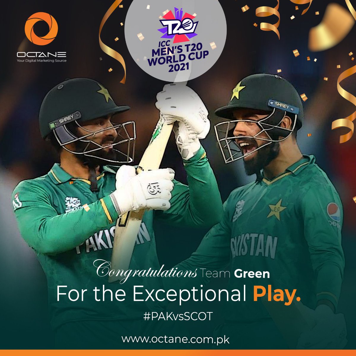 octane_agency's tweet photo. Congratulations Pakistan for defeating Scotland !
#ICCT20WorldCup #ICCT20WC2021 #pakistancricket #PakistanZindbad #scotland #PAKvsSCO https://t.co/zBVOcu0Kmd