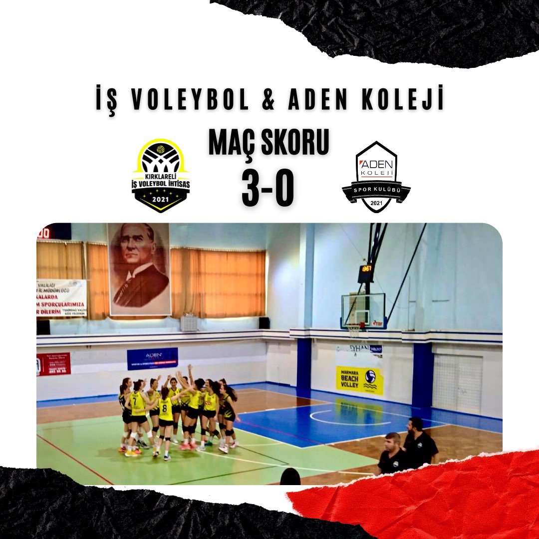 Aden Koleji ile oynadığımız deplasman maçında kızlarımız 25-15, 25-18, 25-11’ ilk şey skorlarıyla maçtan 3-0 galip ayrıldı. 👏🏼🏐 Takımımızı gösterdikleri başarıdan dolayı kutluyor, başarılarının devamını diliyoruz…🧿