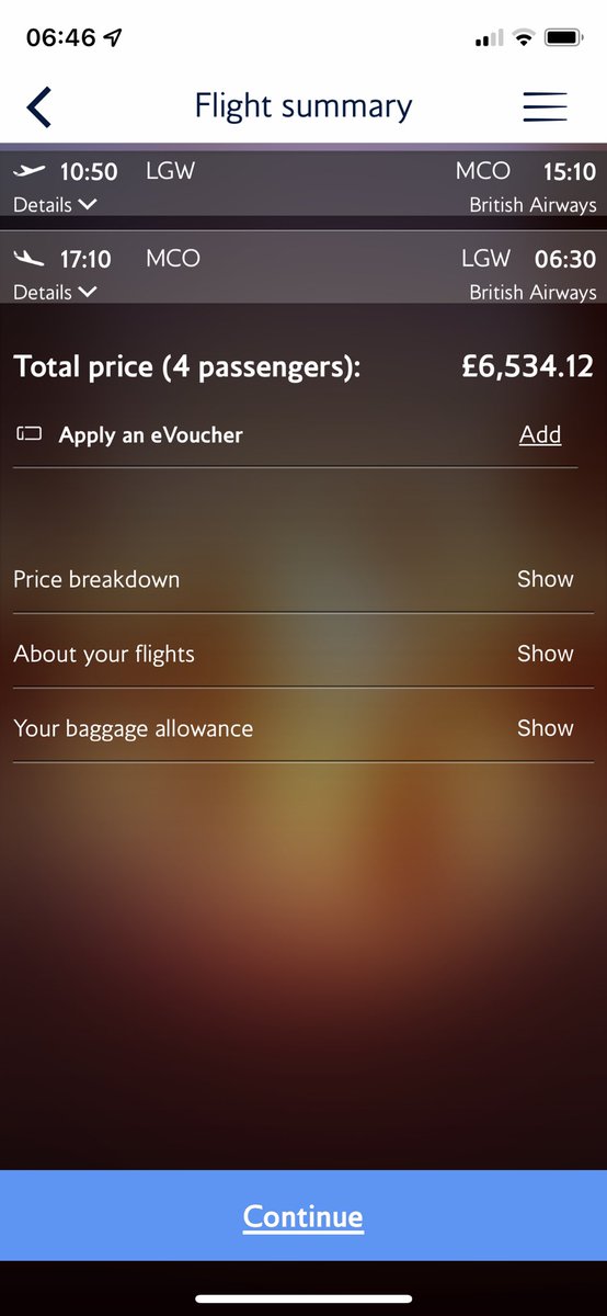 onelittleshep's tweet photo. Will prices to the US be inflated now that routes are open?  ‘Some Good Value flights out there ’ BA told you this morning… not sure they are being truthful… 4 Adults, Economy, Orlando Aug.22 - over £6k, Virgin Atlantic even higher…. Daylight Robbery. #BBCBreakfast https://t.co/gd5AccE4Dx
