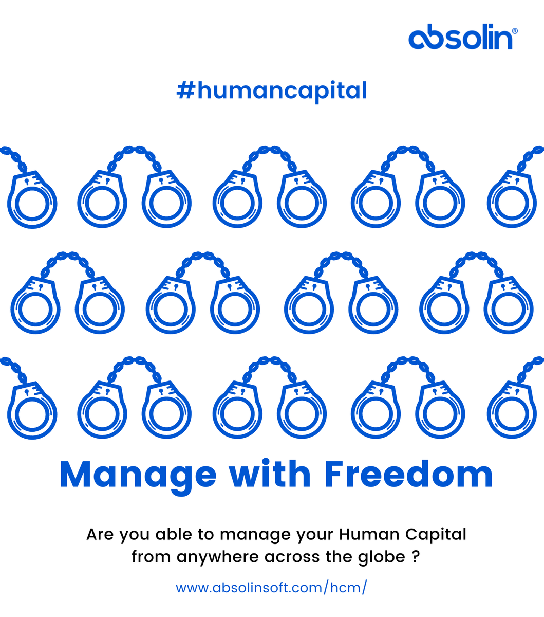 Remotely manage your human capital from any part of the world with ABSOLIN HCM.
#hcm #hcmtechnology #hcmcloud #hcmsoftware #hcmhr #hrhcm #cloudhcm #humancapital #humancapitalmanagement #cloud #hr #hrmanagement #employeemanagement #technologytransformation #technologysolutions