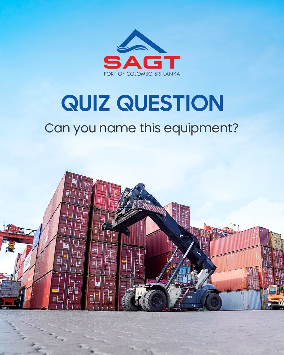 SAGT_SL's tweet image. Can you name this equipment?

#sagt #southasiagatewayterminal #logistics #PortofColombo #maritime #quiztime #SriLanka