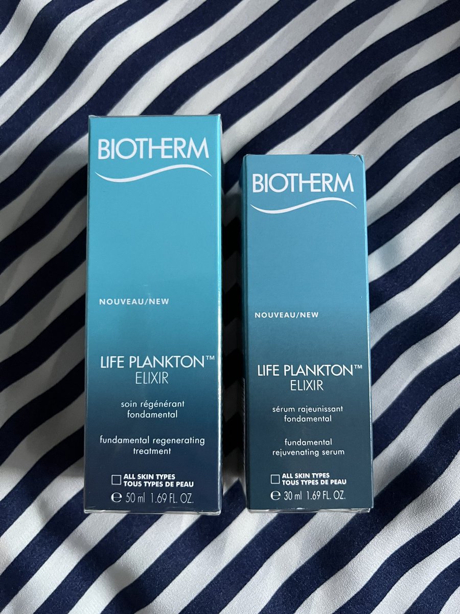 jennysusa's tweet photo. #พร้อมส่ง Biotherm Life Plankton Elixir 30ml 1800฿ และ 50ml 2700฿ เซรั่มแพลงตอนเนื้อสัมผ��สบางเบา แต่เข้มข้นถึง 5%  ฟื้นบำรุงขั้นสุด #ของแท้ #แท้100% #Biotherm #biothermelixir #น้ำตบแพลงตอน #lifeplankton #HowtoPerfect #ของดีบอกต่อ #ของมันต้องมี #สวยเก๋ตามสไตล์ #เซรั่มหน้าใส #เซรัม https://t.co/VOEXvGVLH0