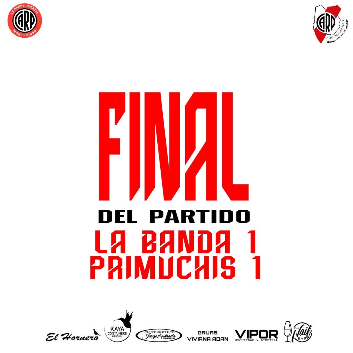 labandaoriental's tweet photo. Ayer se jugo el último amistoso, antes de la última fecha de la @ligatotaloficial , frente a los amigos de primuchis, el resultado un empate a uno.
#riverplate #elmasgrande #vamosriver
#juntossomosmasgrandes #daleriver
#vamostodosunidos #yosoyderiver
#somosriver #riverdemivida https://t.co/qgR2HCvFDz