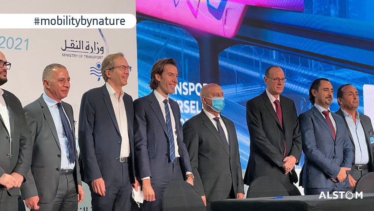 AlstomAMECA's tweet photo. Alstom and Egyptian National Railways Authority signed a framework agreement to #modernise the Tanta–Zifta–Zagazig mainline, covering approx. 65 km and 9 main stations. This is part of #Egypt’s plan to improve public transportation capacity &amp; efficiency. https://t.co/KMxvunDwCM https://t.co/32fF6F4N1k