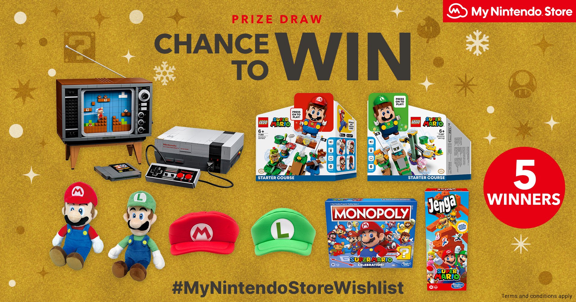 Nintendo Uk Share Your Mynintendostorewishlist For A Chance To Win 1 Of 5 Super Mario Goodie Bags Worth Over 400 Simply Create Your Wishlist On My Nintendo Store And Post