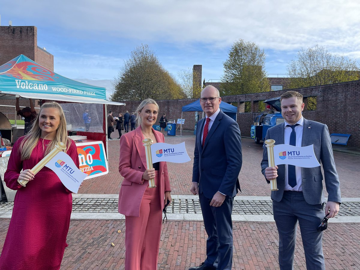 simoncoveney's tweet photo. Fantastic day for @MTU_ie today, with a Flag Raising Ceremony across 6 campuses in #Cork and #Kerry. @SimonHarrisTD @MichealMartinTD @mmcgrathtd @NormaFoleyTD1 @jerrybuttimer @ColmBurkeTD @davidstantontd https://t.co/ML6S5Tnh9a