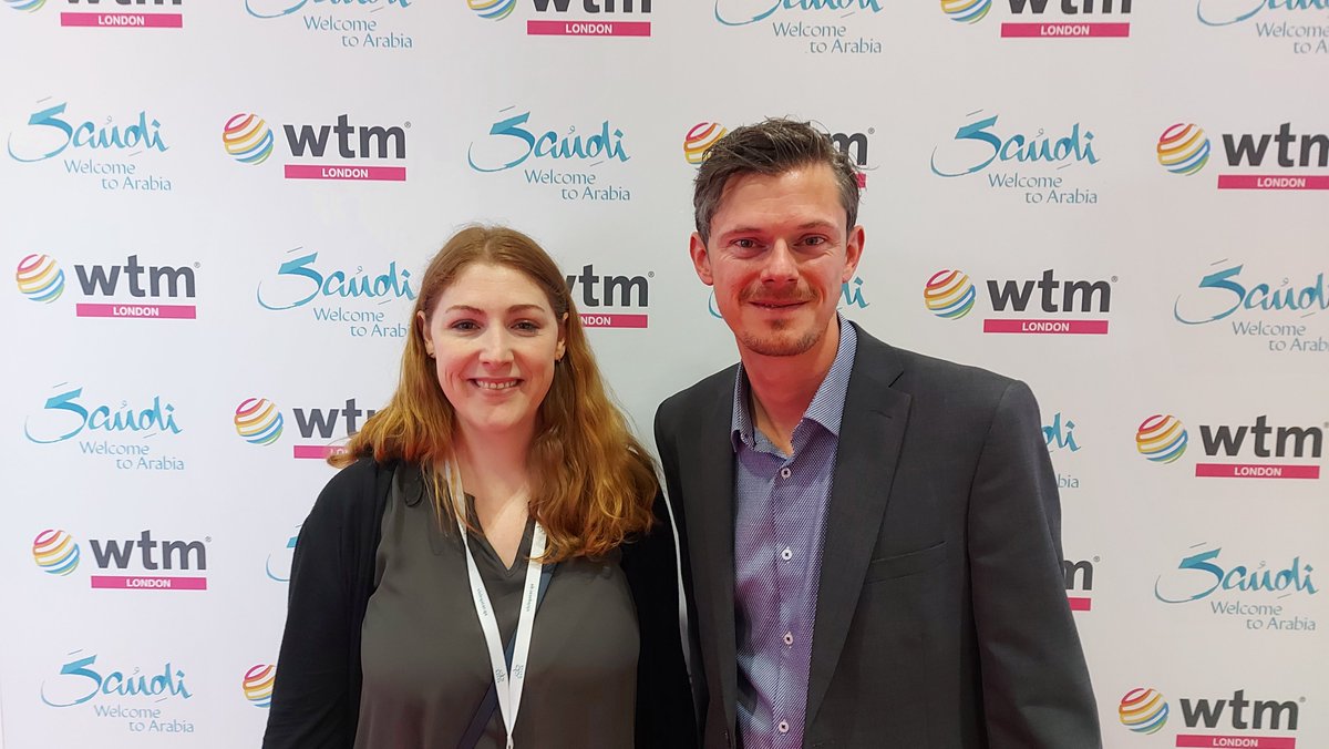 HolidayPiratePR's tweet photo. Last week Rachel Miller, our Content Marketing Manager🇬🇧, and Nick Cooper, our Commercial Partnerships, UK and North America were in London attending the UK's biggest #tourism industry #event @WTM_London. They are also taking part in @WTM_London #Virtual today and tomorrow. https://t.co/ZwryekoIx1