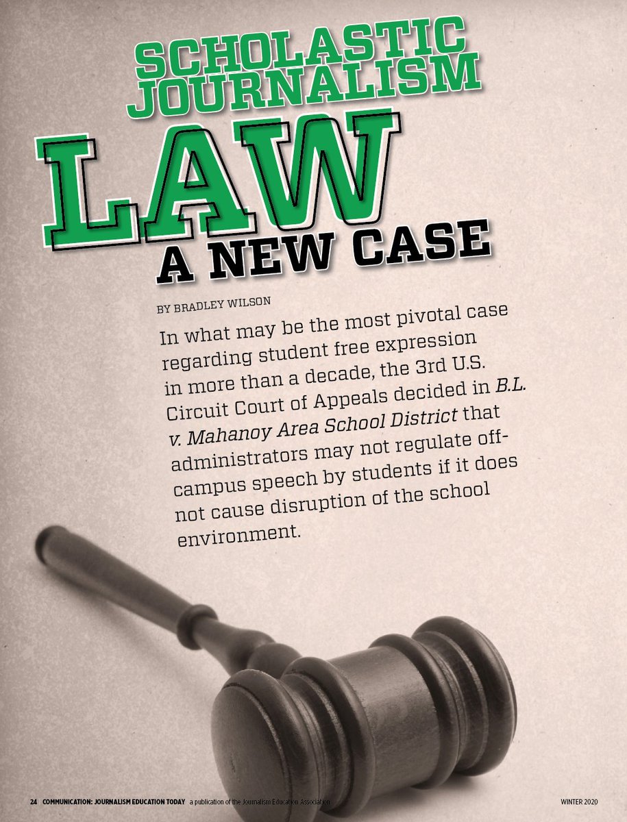 B.L. v. Mahanoy: A New Case in Scholastic Journalism Law - jeadigitalmedia.org/2021/04/27/b-l…