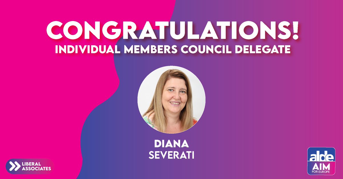 🎉 Congratulations to the newly elected <a href="/ALDEIndMembers/">AIM for Europe</a> Council Delegate!