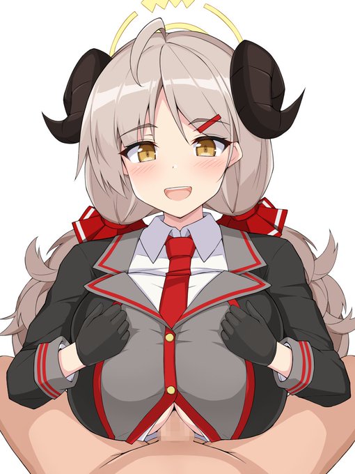 ブルーアーカイブのイズミのパイズリ 