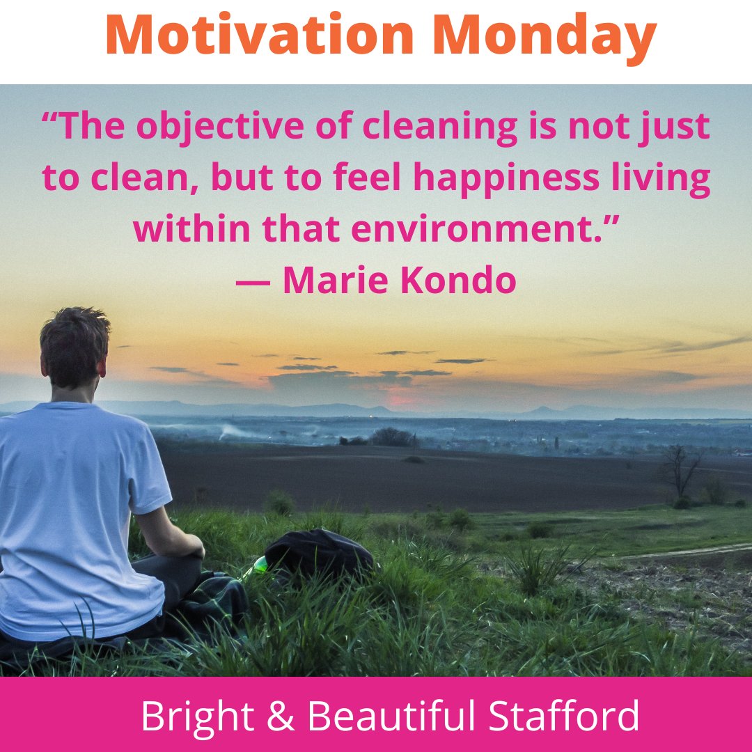 Motivation Monday: Need a little motivation this Monday, let's look to the word of Marie Kondo #motivationmonday #mariekondo #cleaning #housekeeping