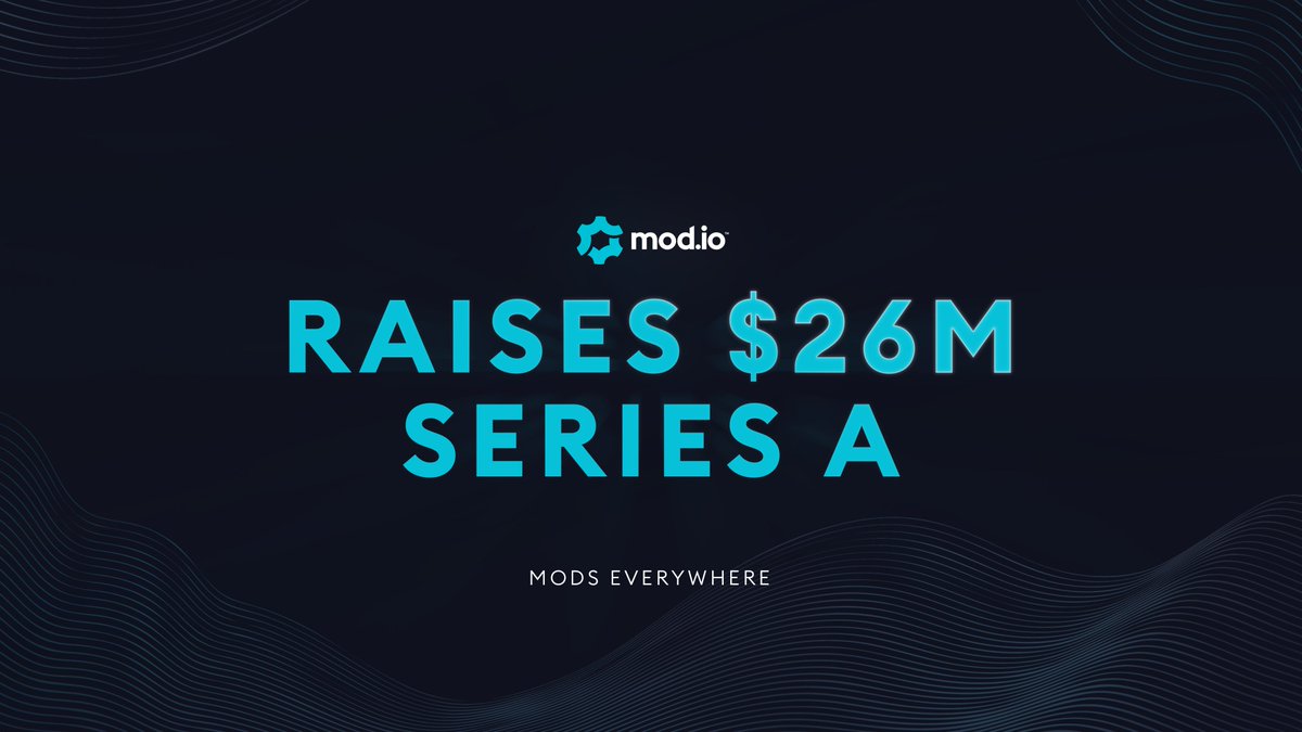 Huge milestone announcing our $26m Series A led by Tencent 🙌 The funding will further our mission to bring #modseverywhere, by connecting studios with their creator communities, growing our team and investing in the future of the #creatoreconomy mod.io/blog/modio-rai…