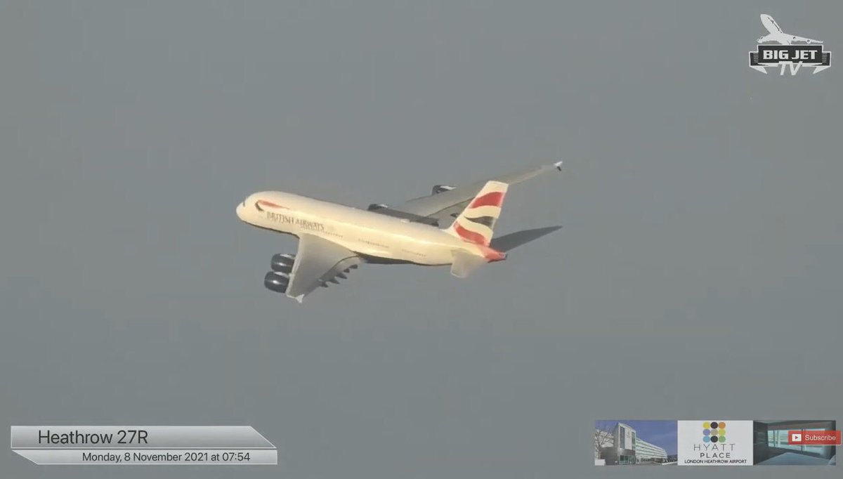 Cptchalkywhite's tweet image. Awesome coverage from the @BigJetTVLIVE team this morning 👏👏👏

Great that the #BA1 #VR3 simultaneous departure coincided with the resumption of @British_Airways #A380 passenger ops ✈️