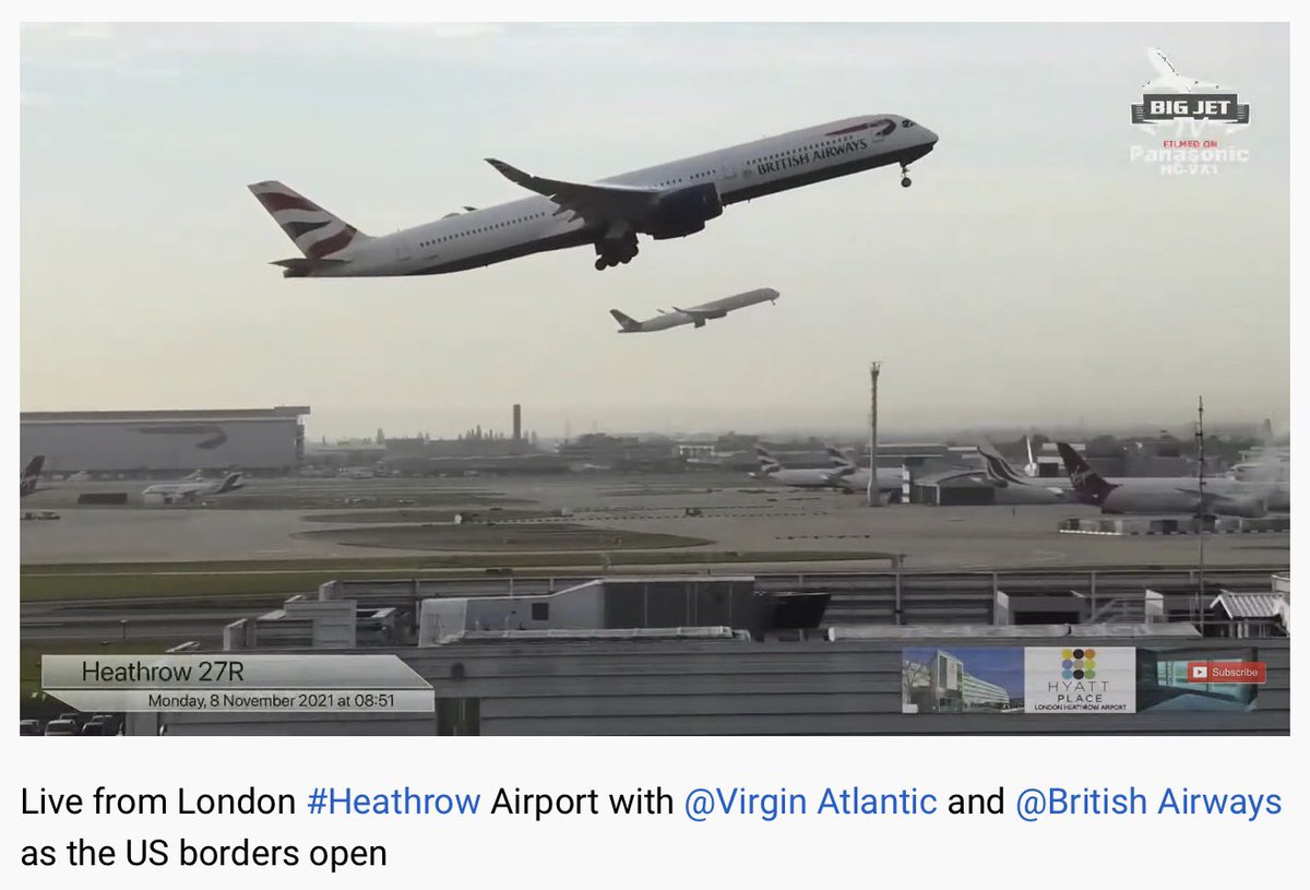 Cptchalkywhite's tweet image. Awesome coverage from the @BigJetTVLIVE team this morning 👏👏👏

Great that the #BA1 #VR3 simultaneous departure coincided with the resumption of @British_Airways #A380 passenger ops ✈️