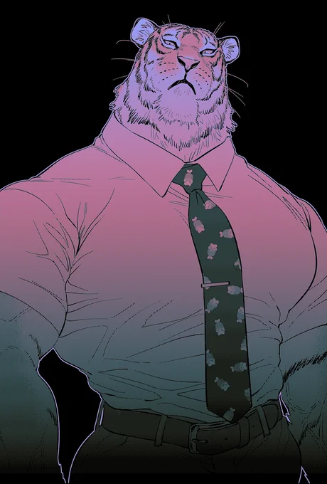 🐯🐺🐎 #いい雄っぱいの日 #いいおなかの日 