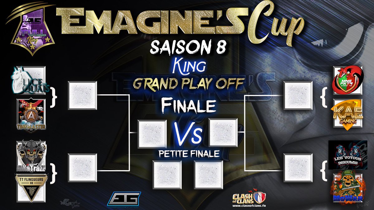 AlkaEsport's tweet photo. À dimanche les amis ⚔️⚔️#cup #king #AlkaVsBBFlingueur #QuartDeFinal @EMAGINE_GAMING https://t.co/i8s5XNLn3b