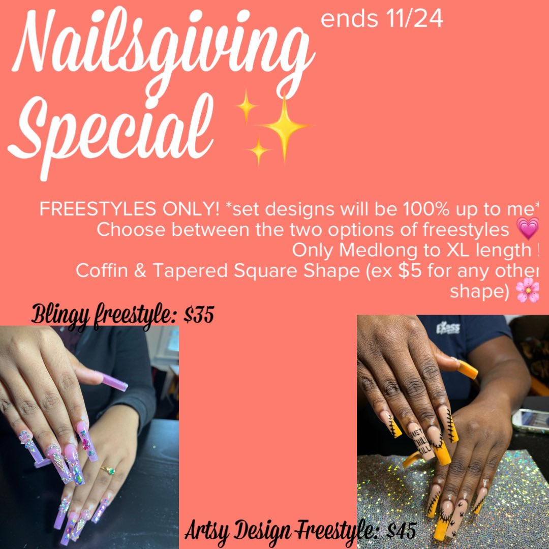 yaagirl_endyy's tweet photo. book your nailsgiving special now 🥰 follow me on IG @/ dattech.endyy #athensnails #athensnailtech #beginnernailtech #UGA #athensga https://t.co/foXdI28NlR