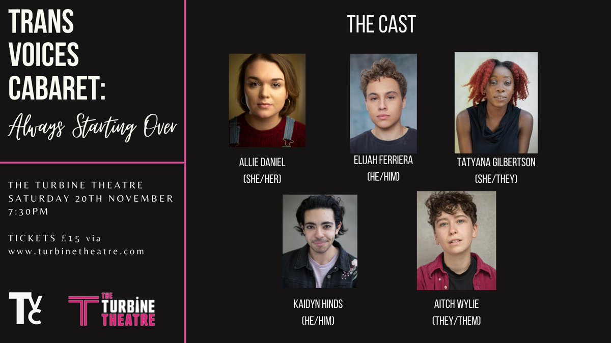 True Voices Company (@tvc_ldn) on Twitter photo THE CAST: @alliedaniel_ @Elijah_Fer <a href="/tatygilbertsonn/">āÆāļøā¢Ā° Taty ā¢š„Ėā§</a> @okhinds & @AitchWylie - This is everybody's TVC debut and we are thrilled to welcome them all to the family. More announcements to follow... BOOK YOUR TICKETS: theturbinetheatre.com/whats-on/trans⦠<a href="/TurbineTheatre/">The Turbine Theatre</a> THE CAST: @alliedaniel_ @Elijah_Fer <a href="/tatygilbertsonn/">āÆāļøā¢Ā° Taty ā¢š„Ėā§</a> @okhinds & @AitchWylie - This is everybody's TVC debut and we are thrilled to welcome them all to the family. More announcements to follow... BOOK YOUR TICKETS: theturbinetheatre.com/whats-on/trans⦠<a href="/TurbineTheatre/">The Turbine Theatre</a>