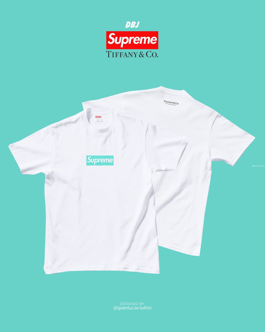 となります 即日発送【XL】シュプリーム/ティファニー Box Logo Tee 白 なアイテム