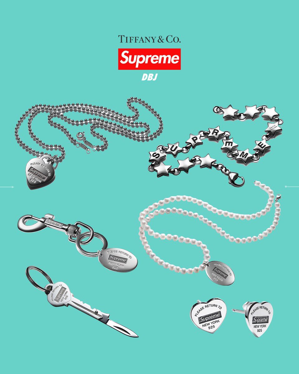 Supreme/Tiffany & Co Here are official images of the collaboration